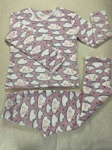 Women's Pajamas Long Fleece Furry Ted Winter Closed - 淺粉色 - 查看 1