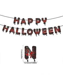 Halloween Party 1pc Halloween Hanging Pennant Banner, Bloody Limbs Decoration For Horror Atmosphere - Multicolor - View 3