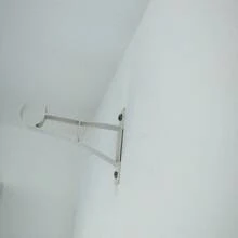 1pc Metal Curtain Rod Bracket, Modern Minimalist Roman Curtain Rod Universal Accessories, Drill-Proof Load-Bearing Bracket, Minimalist Home Installation Tool, Rust-Resistant Thickened Model, Side Wall Curtain Rod Installation Bracket, Easy To Install Curtain Rod Fixture Suitable For Home And Office Curtains (Screws Included As A Limited-Time Gift) - Multicolor - View 1