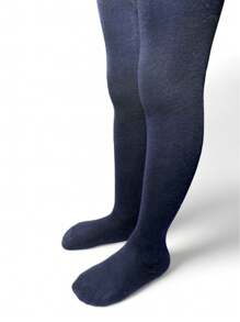 Pack Of 12 Pieces Of School Tights, Plain, One Color, Assorted In Sizes - Navy Blue - View 2