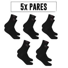 Kit 5 Pairs Of Comfort Long Shaft Socks For Adults Rafa Parize Unisex - 黑色 - 查看 1
