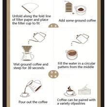 1 Set Pour Over Coffee Dripper, Heat Resistant Holder With Stand, Home Coffee Sharing Pot - Multicolor - View 9