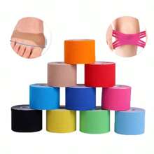 1 ROLLE 5cm x 5m Muskel Paste Kinesio Tape Elastisches Band Brust Paste Knie und Ellbogen Pad Fitnesstape Schutzzubehör Sport Tape Fitness Zubehör