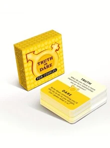 1 pieza Juego sexual de tamaño mini y pequeño de Atrevimiento o Verdad para parejas, juego de cartas para parejas/amantes, suministro de juegos de mesa y juguete sexual