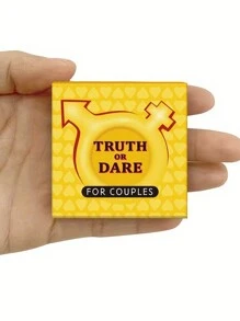 1 pieza Juego sexual de tamaño mini y pequeño de Atrevimiento o Verdad para parejas, juego de cartas para parejas/amantes, suministro de juegos de mesa y juguete sexual