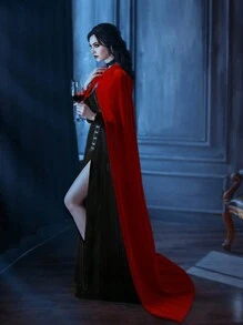1 chiếc áo choàng hóa trang thời Trung cổ cho Halloween, trang phục cosplay hoạt hình, trang phục sân khấu, trang phục phù thủy cho tiệc Giáng sinh. - Nhiều màu - Xem 3
