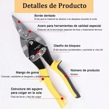 MOLOLAN Aviator Scissors For Cutting Forged Steel Sheets - Yellow - View 6