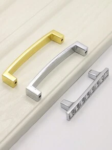 1 Stück/6 Stücke Kristall Schubladengriffe, transparente quadratische Diamant Metallgriffe, massiv Doppelloch Knöpfe für Weinschrank, Kleiderschrank, Schrank mit Schrauben, 64mm/96mm/128mm Lochabstand, Möbelbeschläge - Silber - Übersicht 8