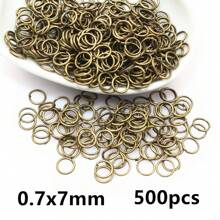 500pcs 3-12mm Metal Jump Rings Split Ring Open Single Loops DIY Jewelry Making Accessories Findings