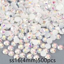 500pcs/1000pcs 2mm/3mm/4mm AB Flat Resin Jelly Rhinestones For DIY Glass Bottles, Nail Art, Headpieces, Costume Decoration, Loose Sparkling Accessories - Multicolor - View 45