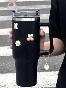 1 件时尚潮流百搭 12 星座标记玻璃杯，白羊座、金牛座、双子座、巨蟹座、狮子座、处女座、天秤座、天蝎座、射手座、摩羯座、水瓶座、双鱼座，个性化玻璃杯带手柄吊坠，适用于玻璃杯 12 星座吊坠配件 - 彩色 - 查看 5