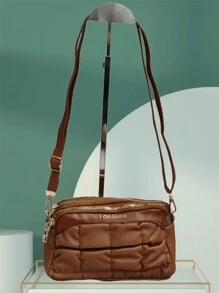 New Single Shoulder Multi-Compartment Mobile Phone Bag, Small Crossbody Bag, Versatile And Practical - 摩卡棕 - 查看 2