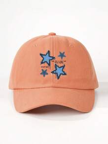 1pc Printed Star Baseball Cap, Adjustable Outdoor Sun Protection Casual Hat Suitable For Boys And Girls, Spring Autumn Travel Beach Holiday - Baseball Cap - View 24