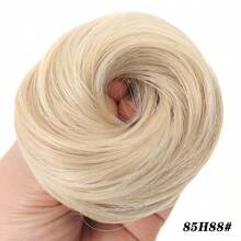 女士合成纤维凌乱发髻发圈、发带、发绳、甜甜圈发髻、弹性发夹、马尾辫接发、发饰 - 彩色 - 查看 9