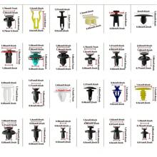 900Pcs Car Body Trim Clips Plastic Push Pin Rivet Screw Panel Fasteners Interior - Negro - Ver 3