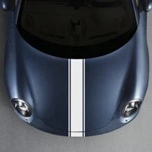 120 x 20 cm Autohaube Abdeckung Streifen Aufkleber universal für Mode Grafiken Auto Tuning Zubehör Vinyl Folie Dekoration Aufkleber