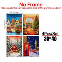 Navidad en Brujas, Bélgica, impresión artística de Brujas, arte navideño, decoración navideña, Markt Brugge, póster de viaje a Brujas, Bélgica, conjunto de 1, pósteres de lienzo, decoración de pared de lienzo para el hogar, sala de estar, dormitorio, cocina, baño - Multicolor - Ver 13