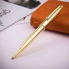 1pc Metal Rotating Ball Pen, Creative Gift & Promotional Pen - Multicolor - View 6