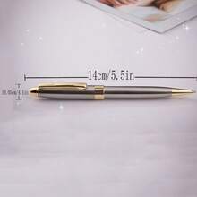 1pc Metal Rotating Ball Pen, Creative Gift & Promotional Pen - Multicolor - View 3