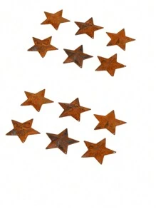 2.76in Rustic Metal Barn Star Home Decor With Hanging Rope, 6pcs/Set, 12pcs/Set,Home Decor ,Room Decor,Wall Decor Gifts Birthday Graduation - Multicolor - View 7