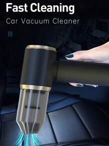 Car Vacuum Cleaner Strong Suction Cleaning Mini Machine Wireless Portable Handhled Blower Machine Air Duster For Home Appliances Handhled Blower Machines For Home Car - 黑色 - 查看 9