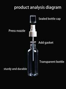 1pc(30ml/38ml/50ml/100ml) Multi-Capacity Spray Bottle Travel Cosmetics Water Bottle Beauty Salon Gardening Disinfection And Other Multi-Functional Convenient Spray Bottle Is Suitable For Beauty, Essential Oils, Hairspray, Plants, Haircuts, Daily Home, Travel Essential Accessories. Party Makeup Spray Bottle.