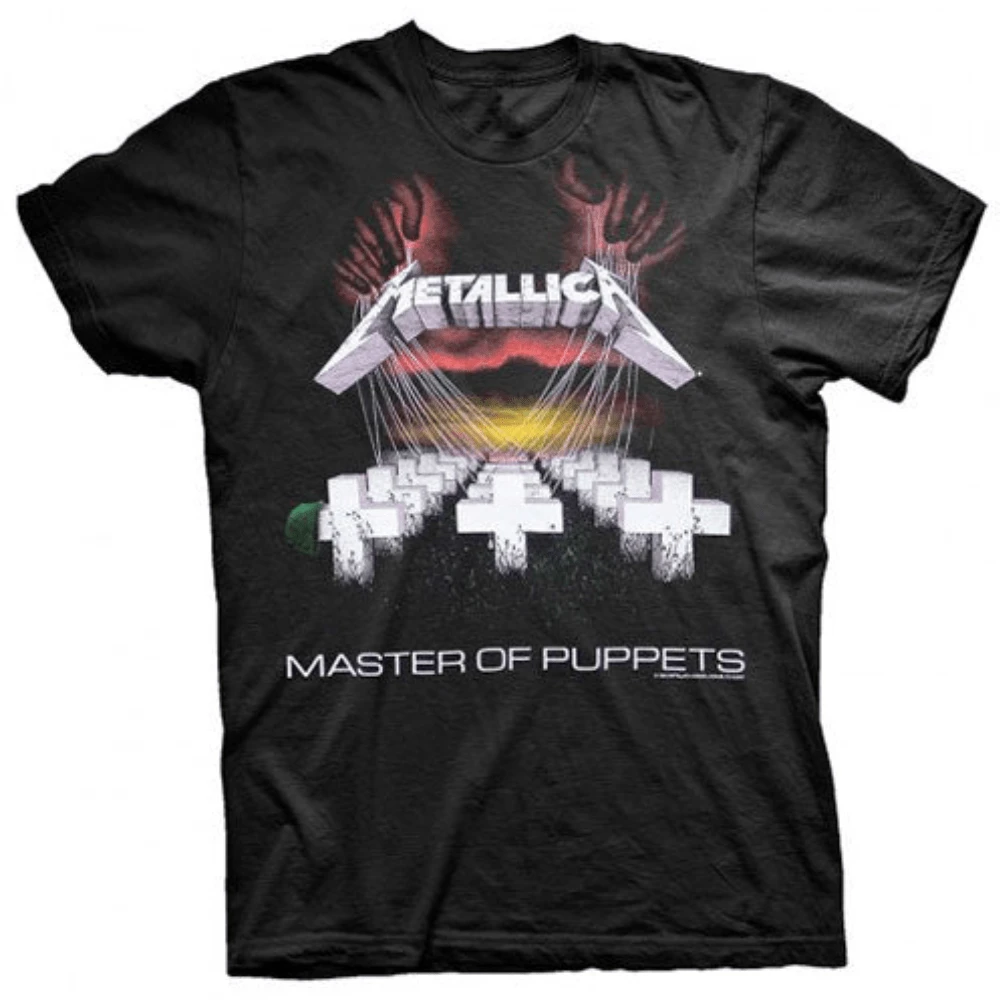 Metallica | Official Band T-Shirt | Master Of Puppets (Back Print) - 48-Hour Fast Shipping!  - Black - View 1