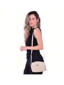 Women's Bag Kit 2 Pieces Square Medium Beige Crossbody + Oval Small Caramel Crossbody - 彩色 - 查看 7