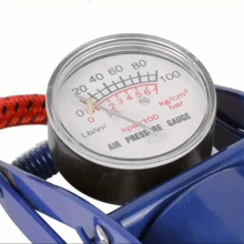 Artificial Car Inflation Pump, Portable Tire Inflation Pump, Foot Operated Inflation Machine Multifunctional Inflation Pump - Blue - View 2