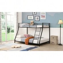 GOODSILO Metal Bunk Bed In Black