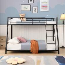 GOODSILO Metal Bunk Bed In Black