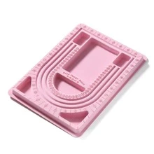 1 pieza Molde de diseño de joyería de plástico para hacer pulseras y collares manualmente