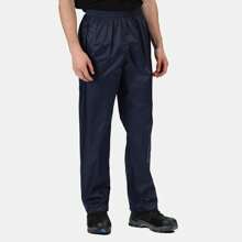 Regatta Mens Pro Packaway Overtrousers (Navy) - Navy Blue - View 2