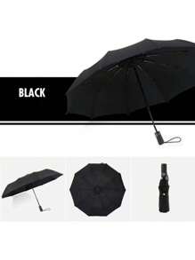 Paraguas reforzado, a prueba de viento, sol y lluvia de doble capa, duradero y fácil de transportar - Multicolor - Ver 13