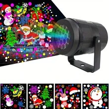 16 Patterned USB Powered Christmas Projector Lights - Outdoor/Indoor Use - Perfect For Halloween, Christmas, Weddings, And More - LED Technology - No Battery Included Halloween Decoration Room Decor Halloween Garden Decor For Gift Fairy Holiday Decor Festival Decor - Multi-color light - View 11