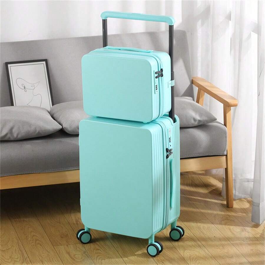 Set de bagaje multifuncționale, fabricate din PCS + ABS, mâner lat, port USB, suport pentru pahare încorporat, genți cu căptușeală separată pentru umed și uscat, include valiză de toaletă de 14 inch și valiză cu roți de 20 inch cu roți rotative și încuietoare TSA, potrivite pentru afaceri, școală, călătorii, vacanțe, bagaj de cabină unisex, valiză durabilă, bagaj de mână pentru călătorii, lună de miere, studii în străinătate, absolvire, cadou ideal pentru bărbați, femei, studenți, geantă pentru cupluri pentru școală, accesorii școlare, articole școlare