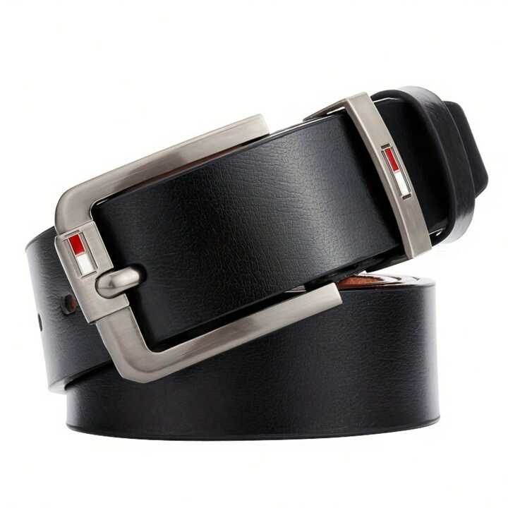 1pc Men s PU Leather Belt Lightweight Business Casual Oily Alloy Buckle Belt Suitable For Daily And Festival Wear SHEIN UK