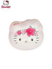 1pc Sanrio Officially Licensed Hello Kitty Plates High Quality Tableware With Beautiful Patterned Birthday Party Dinner Daily Essential Furniture For Family Friends Birthday Gift - Pink - View 1