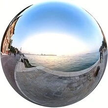 6 pezzi Sfere decorative in acciaio inossidabile riflettenti da 32-120 mm, sfere decorative lisce e senza cuciture per laghetto da giardino, scrivania domestica, decorazione della stanza, Ognissanti e Natale, decorazioni natalizie