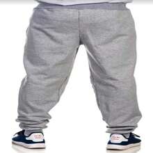 Men's Pants Jogger Sweatshirt/Sweatshirt For Training, Sports, Hiking, Casual Wear. - Xám - Xem 2