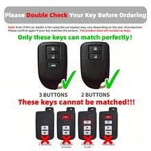 1 件 TPU 汽车遥控钥匙盒保护套，适用于丰田 Yaris Hiace Vios Verso 车型，无钥匙汽车配件，手感舒适 - 彩色 - 查看 5