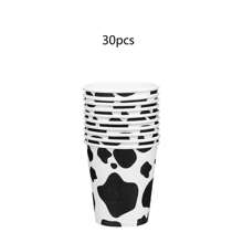 50/30/10PCS Cow Cup Disposable Paper Snack Cups 9 Oz Western Cowboy Cow Print Cups Cow Theme Party Decorations Thickened Espresso Cup For Birthday Party Favor Supplies Western,Cow Print,Country,Western Cow,Country Western,Themed Cups