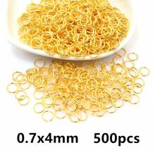 500pcs 3-12mm Metal Jump Rings Split Ring Open Single Loops DIY Jewelry Making Accessories Findings
