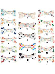 Pet Toys For Cats & Dogs, Stress Relief Chew Toys, Teeth Cleaning, Bites Resistant, Birthday Gift, Birthday Cake With Squeaky Bone