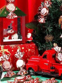 6pcs Electroplated Candy Pendants, Christmas Tree Candy Pendants, Christmas Party Decorations, Candy Home Decoration Pendants, Suitable For Christmas Decoration, Halloween Decoration, Thanksgiving Gift Wreath,Christmas