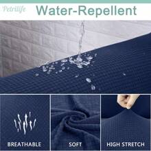 1pc Sofa Slipcover Waterproof Sofa Cover Elastic Sofa Protection Cover Anti Cat Scratch Couch Cover For Living Room Home Decor - Navy Blue - View 3