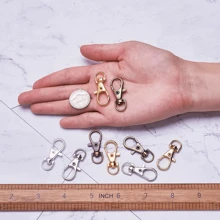 5/10/20/30/50/100 件龙虾爪旋转扣钥匙扣挂钩连接器，35 毫米金属钥匙圈 DIY 工艺品宠物项圈配件