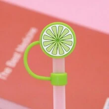 1/4/5/6/8/9 chiếc ống hút hình trái cây, nắp ống hút cho cốc 30 & 40 oz, nắp ống hút dễ thương với nhiều hình dạng khác nhau, nắp ống hút bằng silicon, nắp cho đầu ống hút 0,4 inch / 10 mm - Nhiều màu - Xem 8