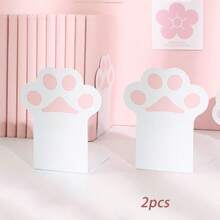 2 chiếc Giá sách kim loại hình cuốn sách - màu đen - Xem 5