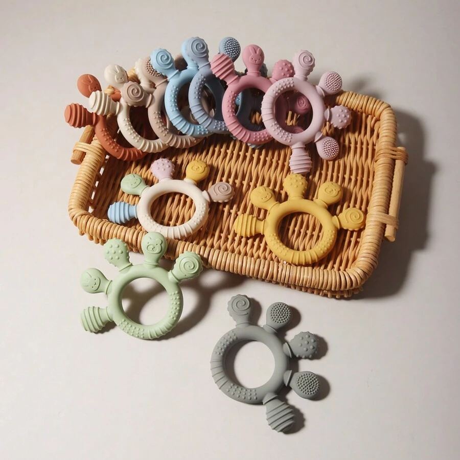 Silicone Teething Toys For Babies, Infant Chewing Toys, Newborn Gift